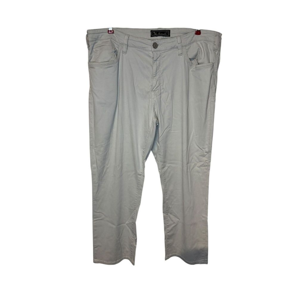 34 Heritage Men's Pants Relaxed‎ Straight Fit Lined Trouser White Sz. 38X28.5